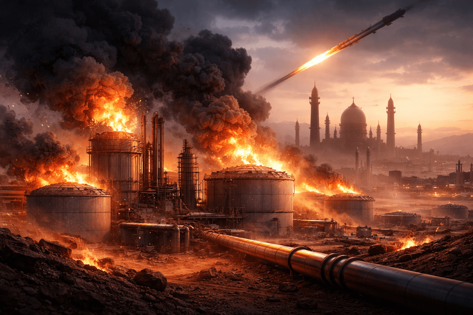 Saudi Arabia Suspends Several Oil Facilities After Iranian Attacks