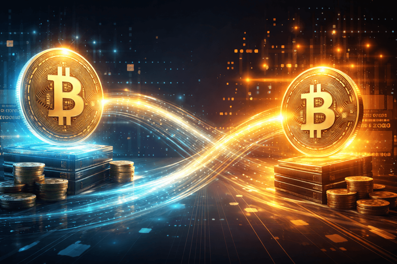 3,000 Bitcoin Worth $215.44 Million Moved Between Unknown Wallets