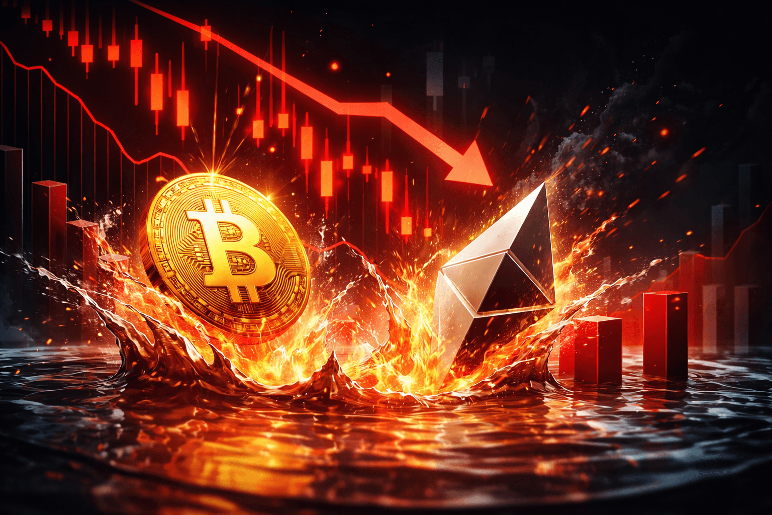 暗号資産市場の清算額、24時間で85.68 millionドルに到達