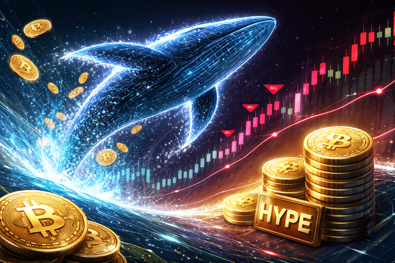 Crypto Whale Exits 200.5 Bitcoin Long, Places HYPE Sell Orders