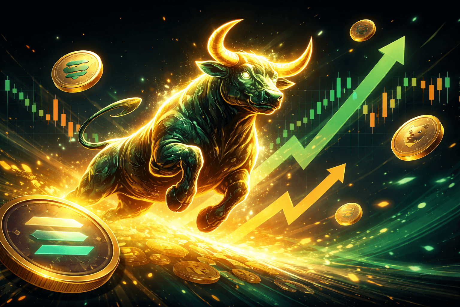 Solana Meme Coin BULL Jumps 106% After Shib X Account Interaction