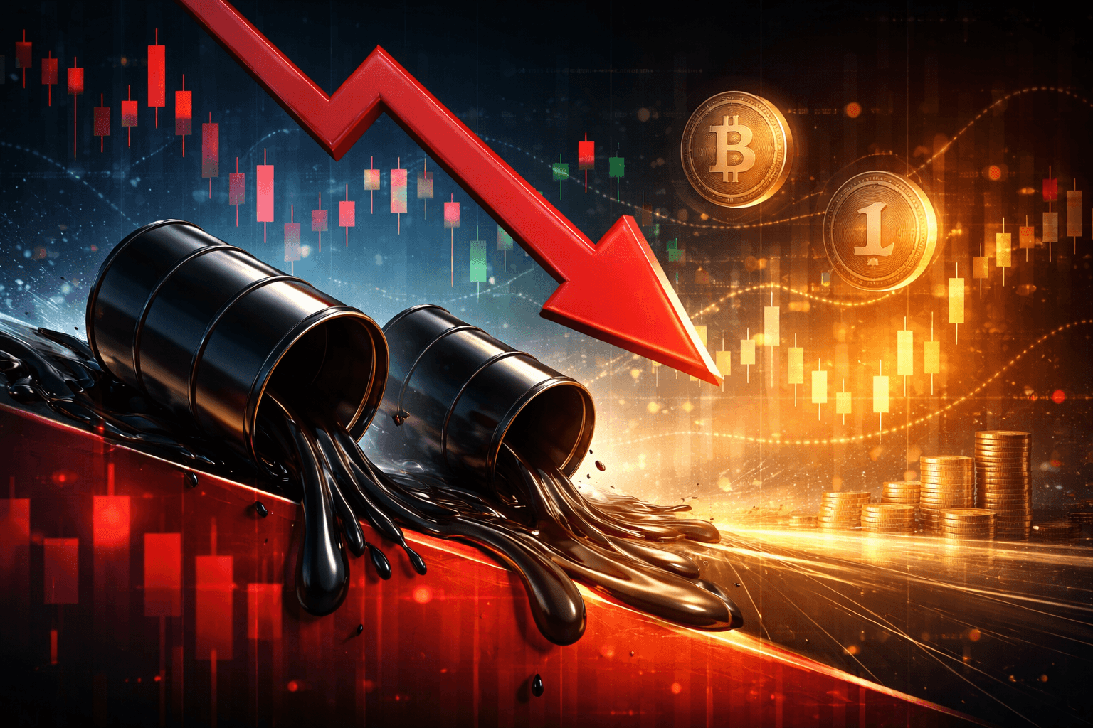 WTI and Brent Crude Prices Fall Nearly $3, Bitget Data Shows