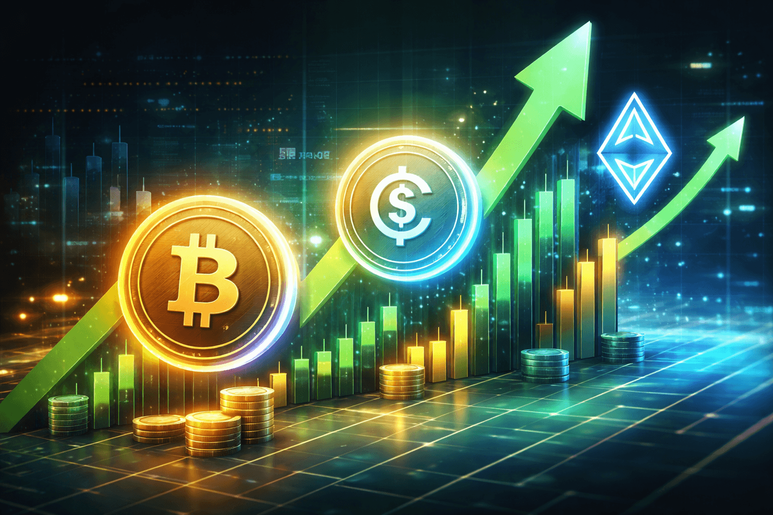Crypto-Related Stocks Rise as Circle and Coinbase Lead Gains