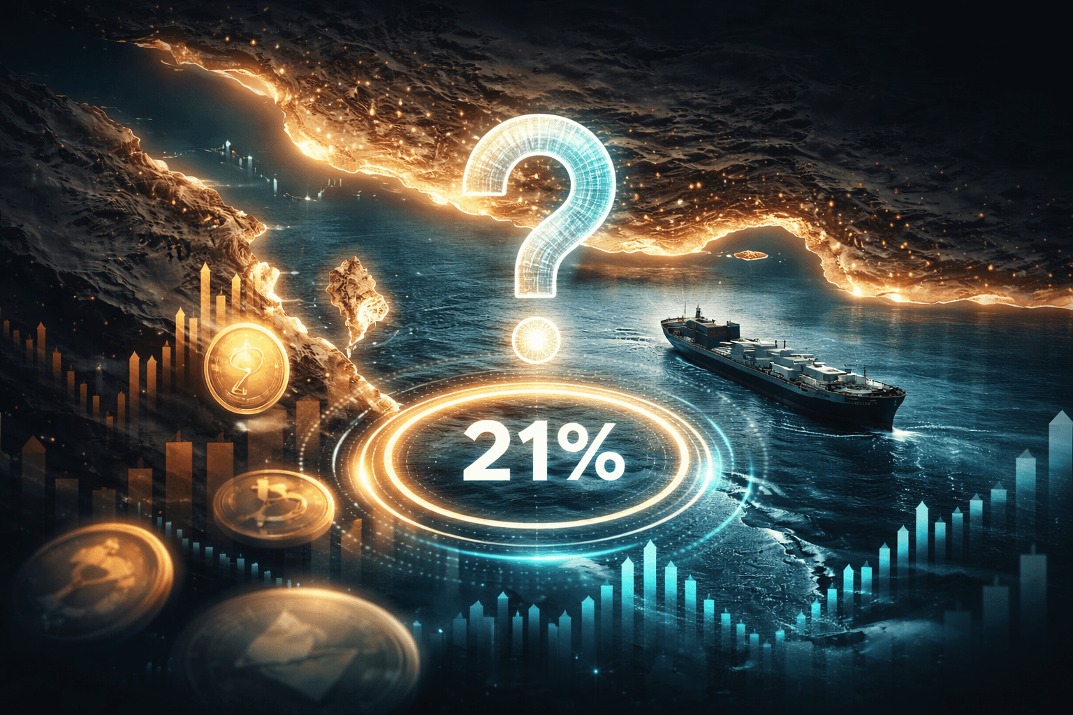 Polymarket Prices 21% Odds Strait of Hormuz Stays Open by Month-End