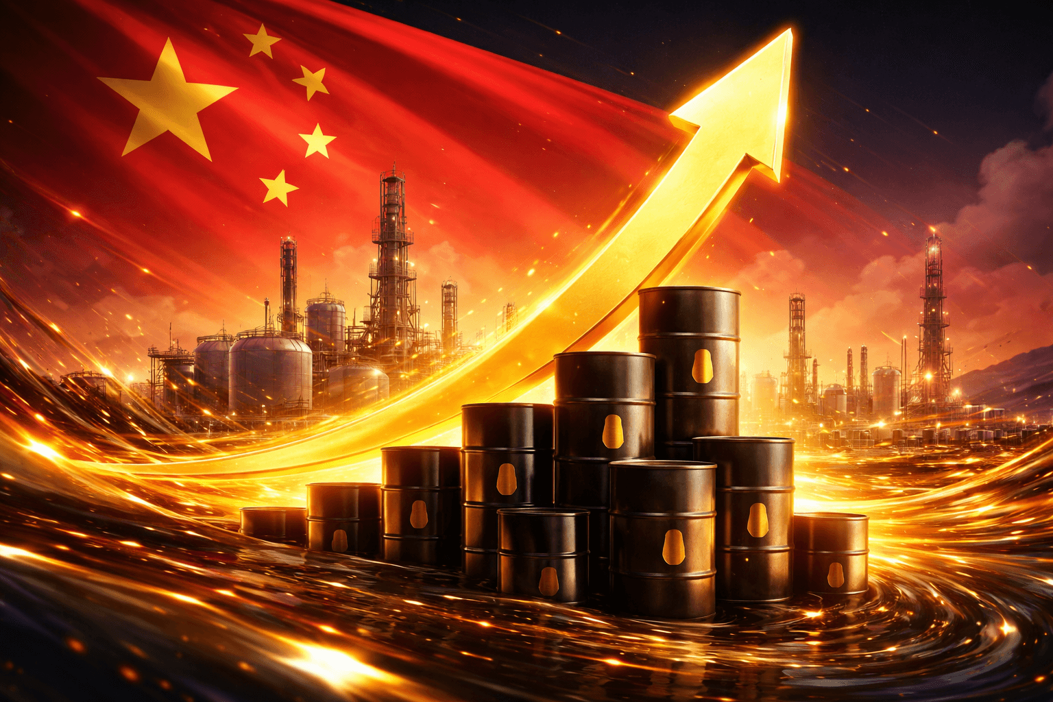 China’s Crude Oil Output Reaches Record 4.6 Million Barrels a Day