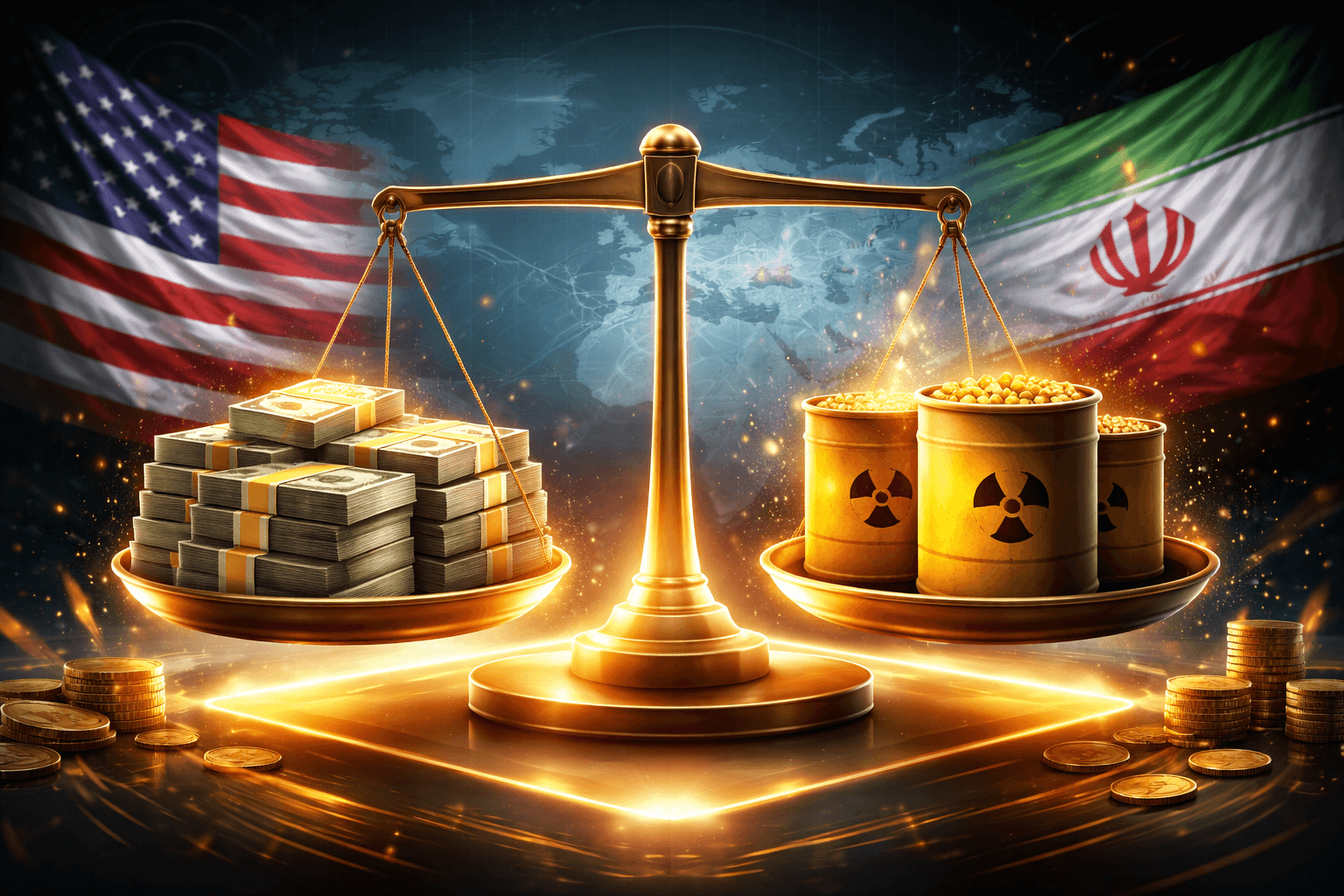 Axios報道、米国がイランのウランと$20 billionの現金交換案を検討