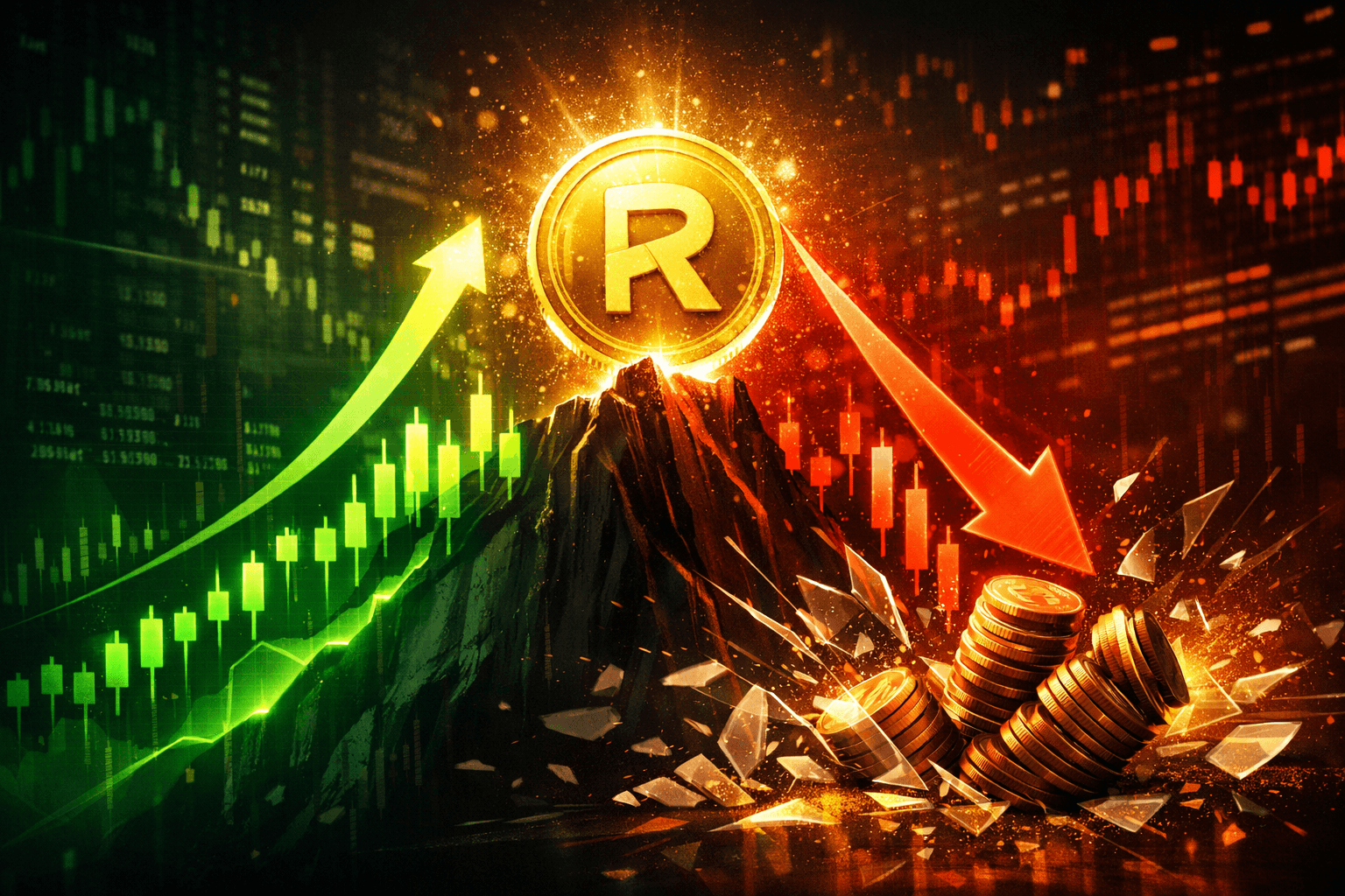 RAVEが$25.8超へ急伸後、OKXデータでは$24前後まで反落