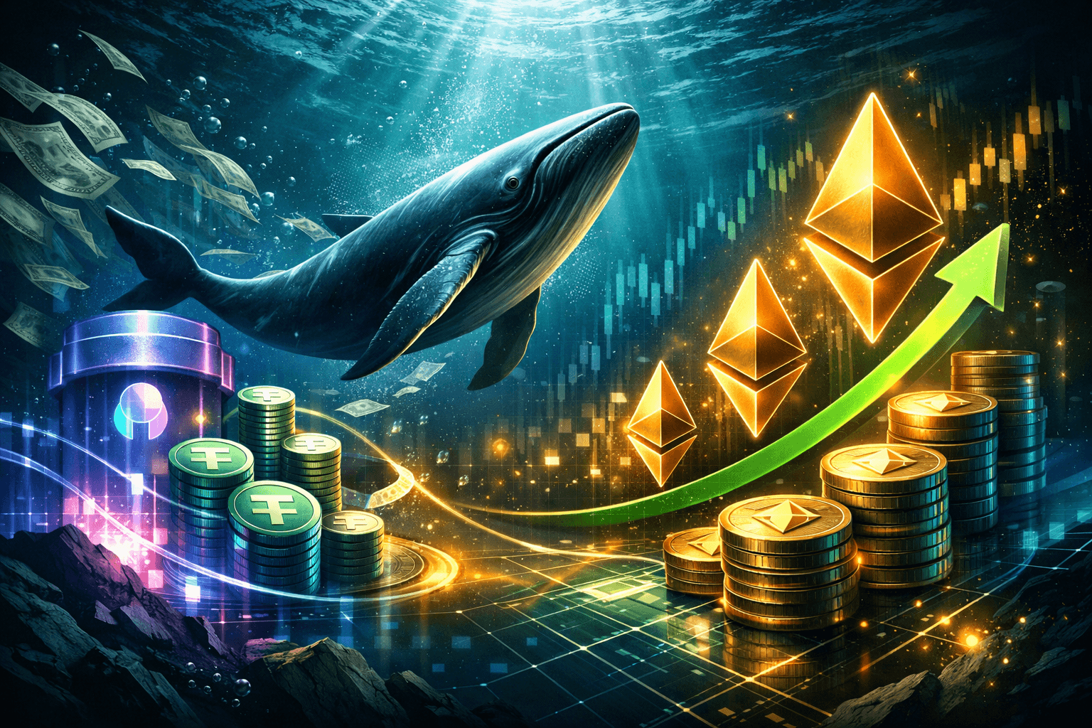 Crypto Whale Uses Aave Loan to Buy Ethereum and Exits With 400 ETH Gain