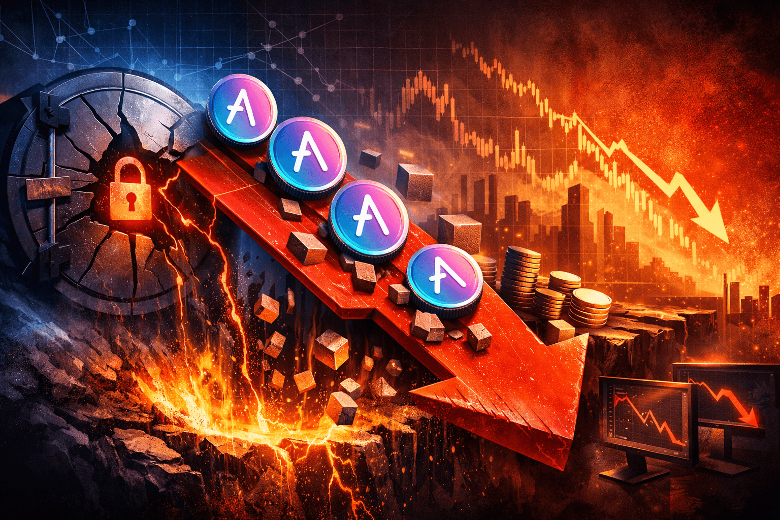 KelpDAOのセキュリティ事故後、アーベの預かり資産（TVL）は16.78%減の$21.966 Billionに