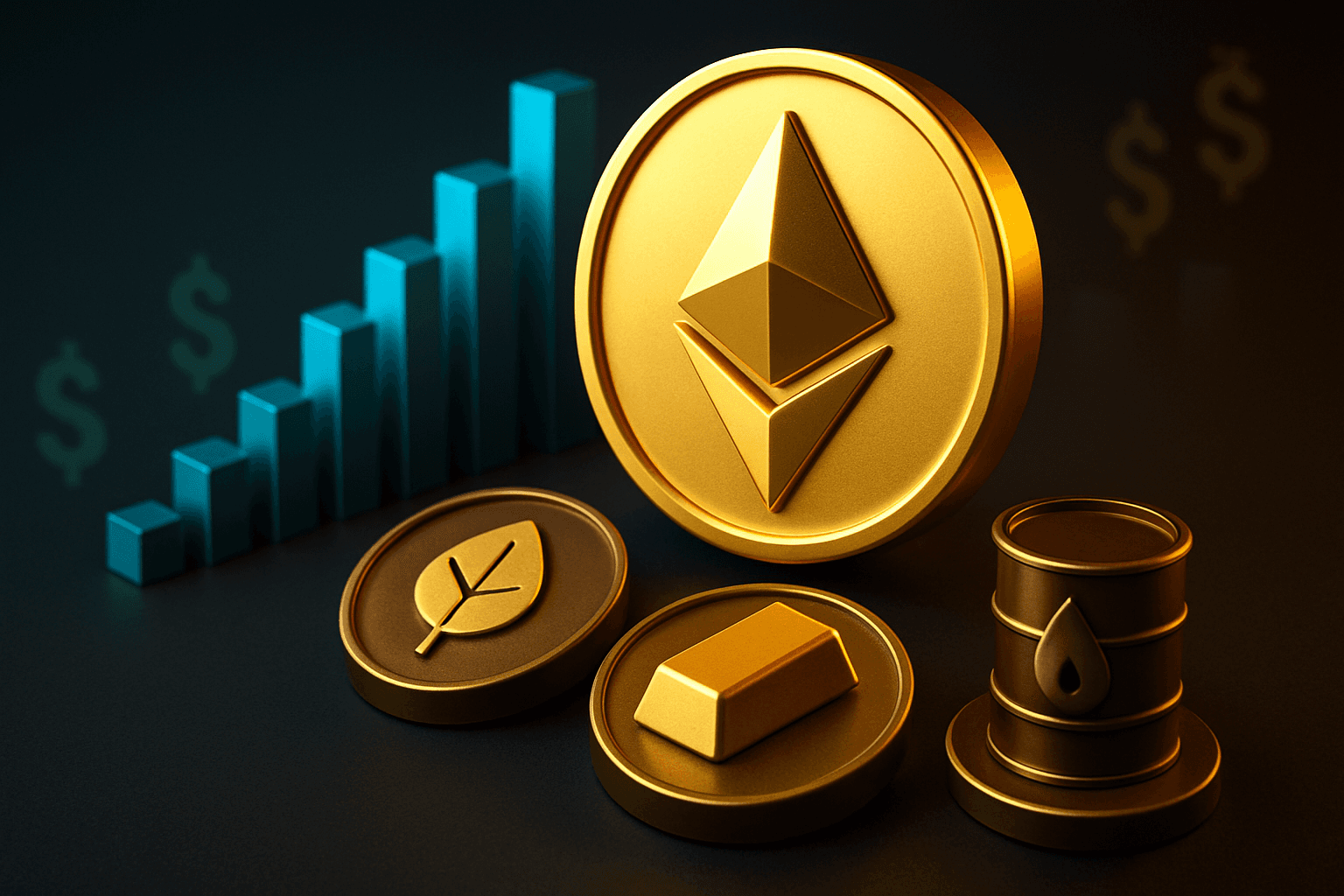 Tokenized Commodities Market Cap Hits $7.3 Billion as Ethereum Dominates