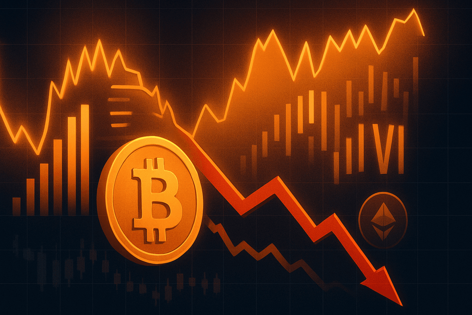 ビットコイン・ボラティリティ指数BVIVが急騰、ビットコインは6万6000ドルへ下落
