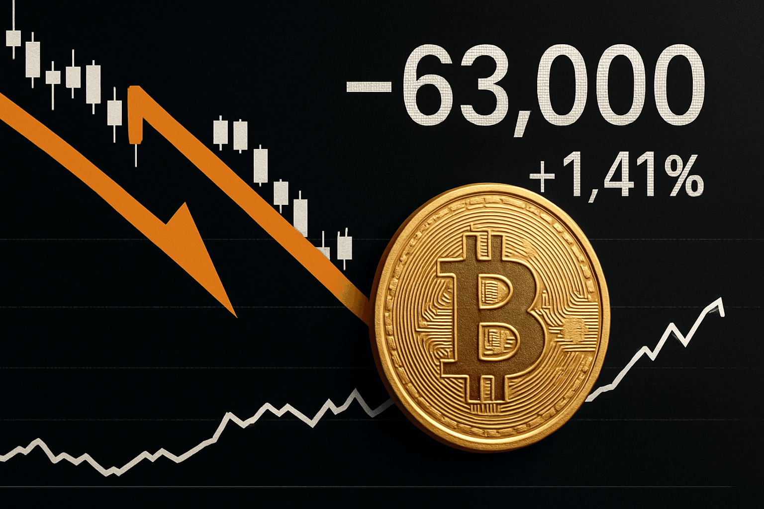 Bitcoin slips below $63,000, trades at $62,974.10 with 1.41% daily gain