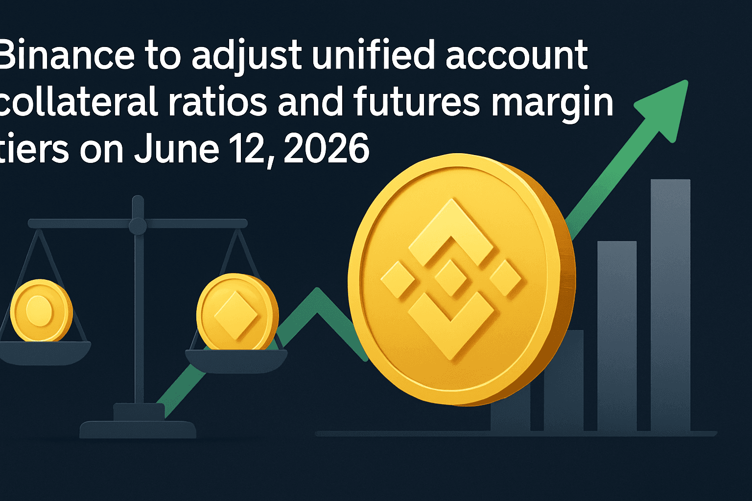 Binance to adjust unified account collateral ratios and futures margin tiers on June 12, 2026