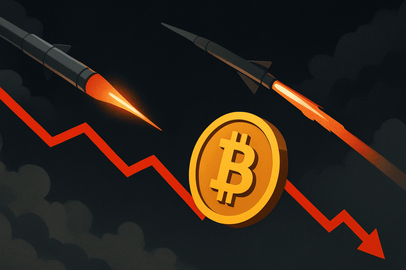 Iran and Israel exchange missile strikes as Bitcoin slides toward $63K