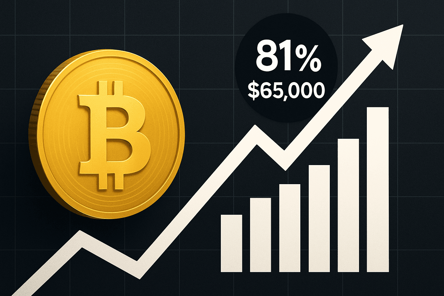Polymarket shows 81% odds Bitcoin tops $65,000 this month
