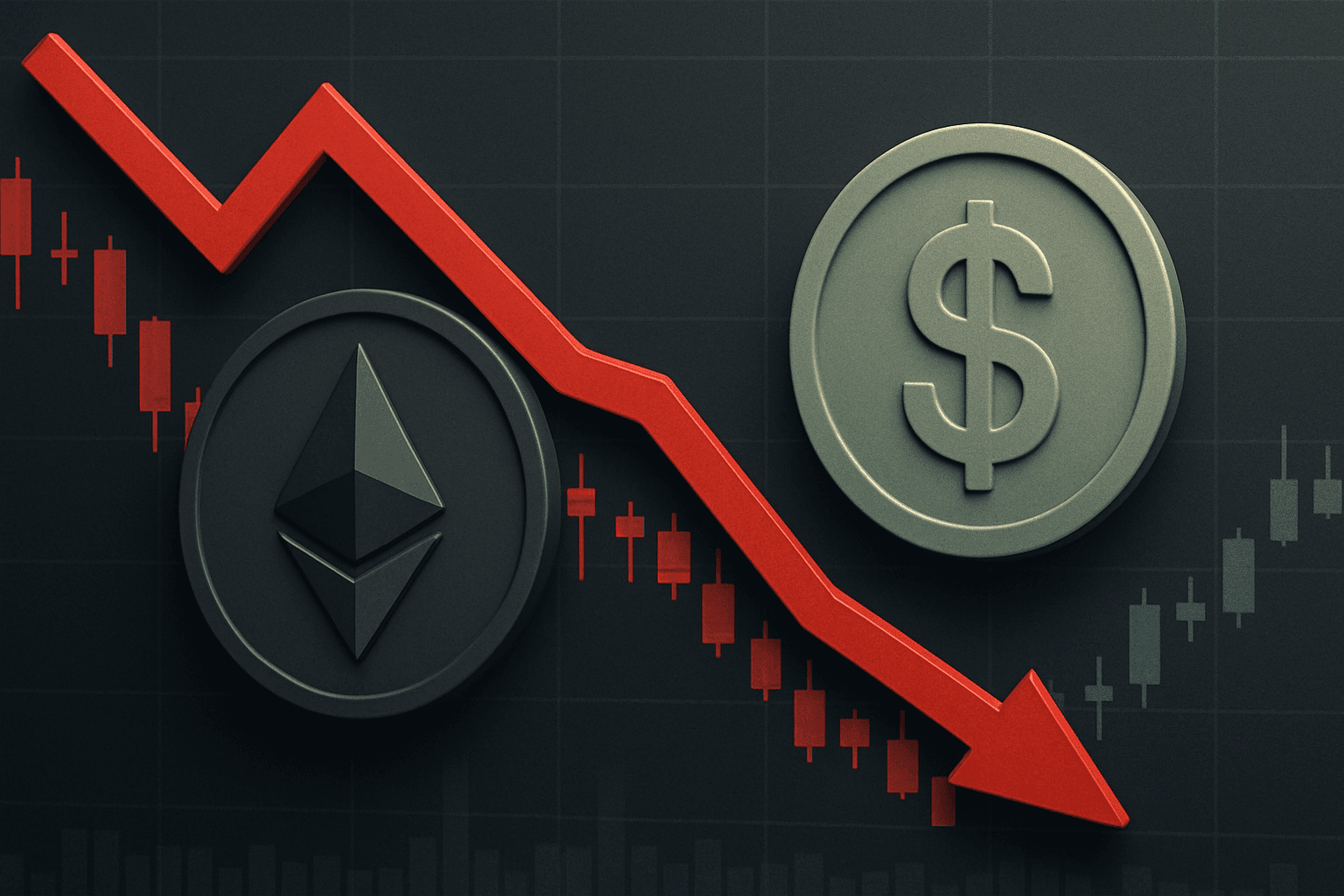 Ethereum risks drop to $1,200 as Tether briefly tops it in valuation