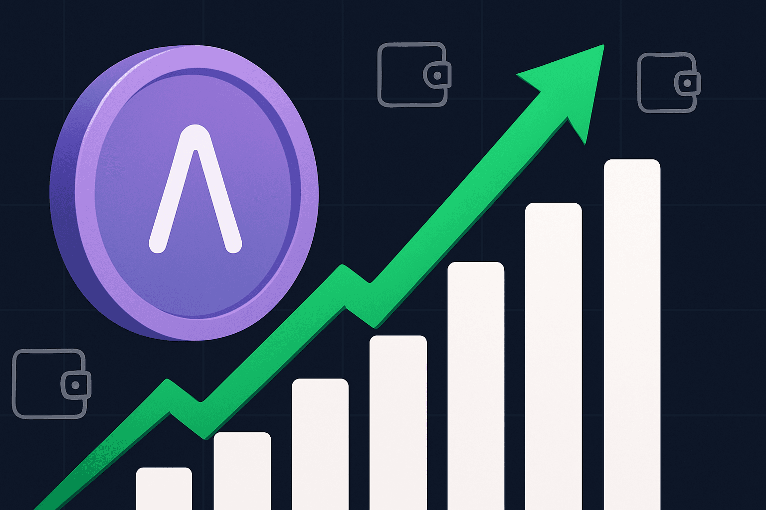 AAVE jumps about 20% in a week as new wallets hit 1,806