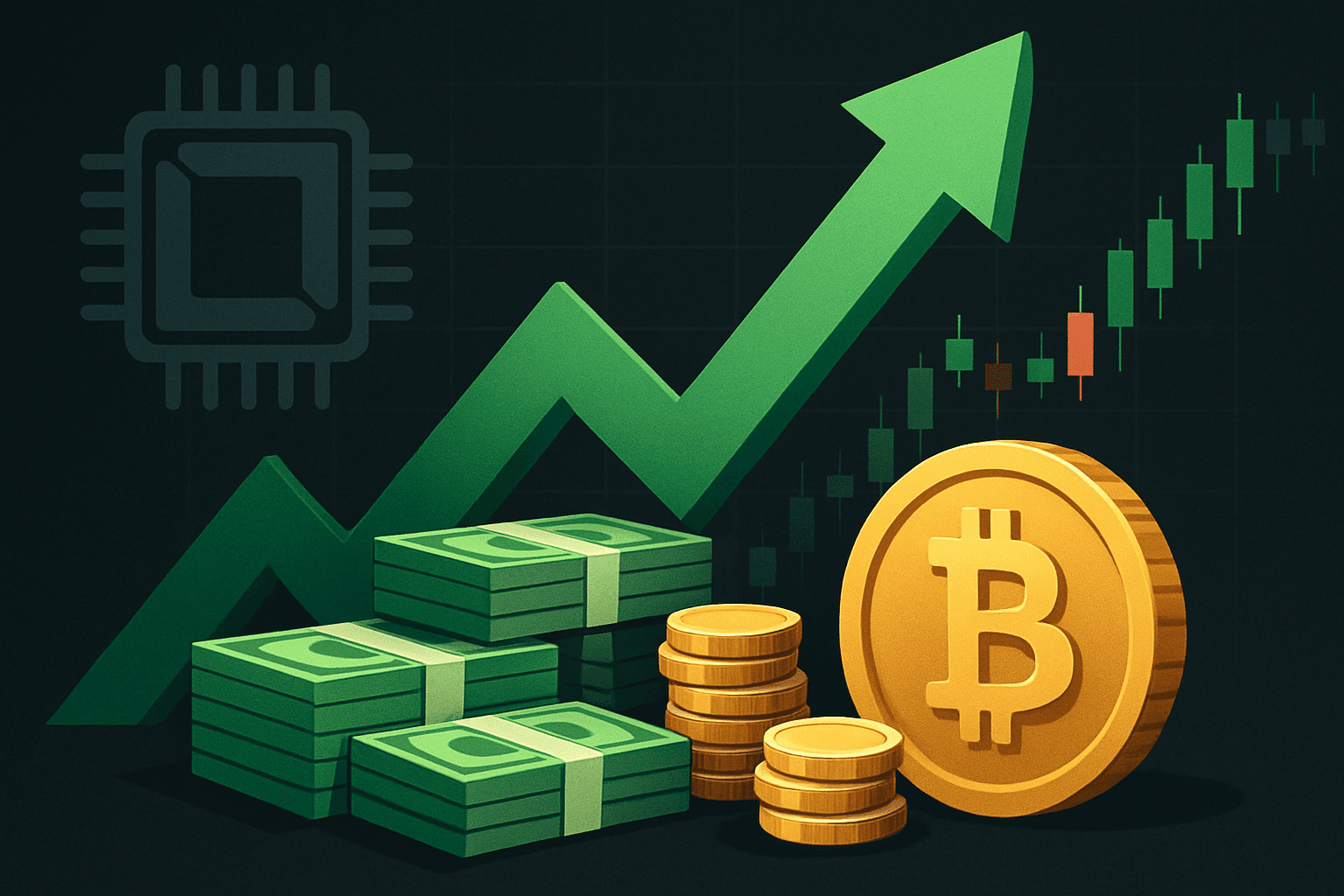 Trader closes chip-stock and Bitcoin short basket with more than $2.7 million profit