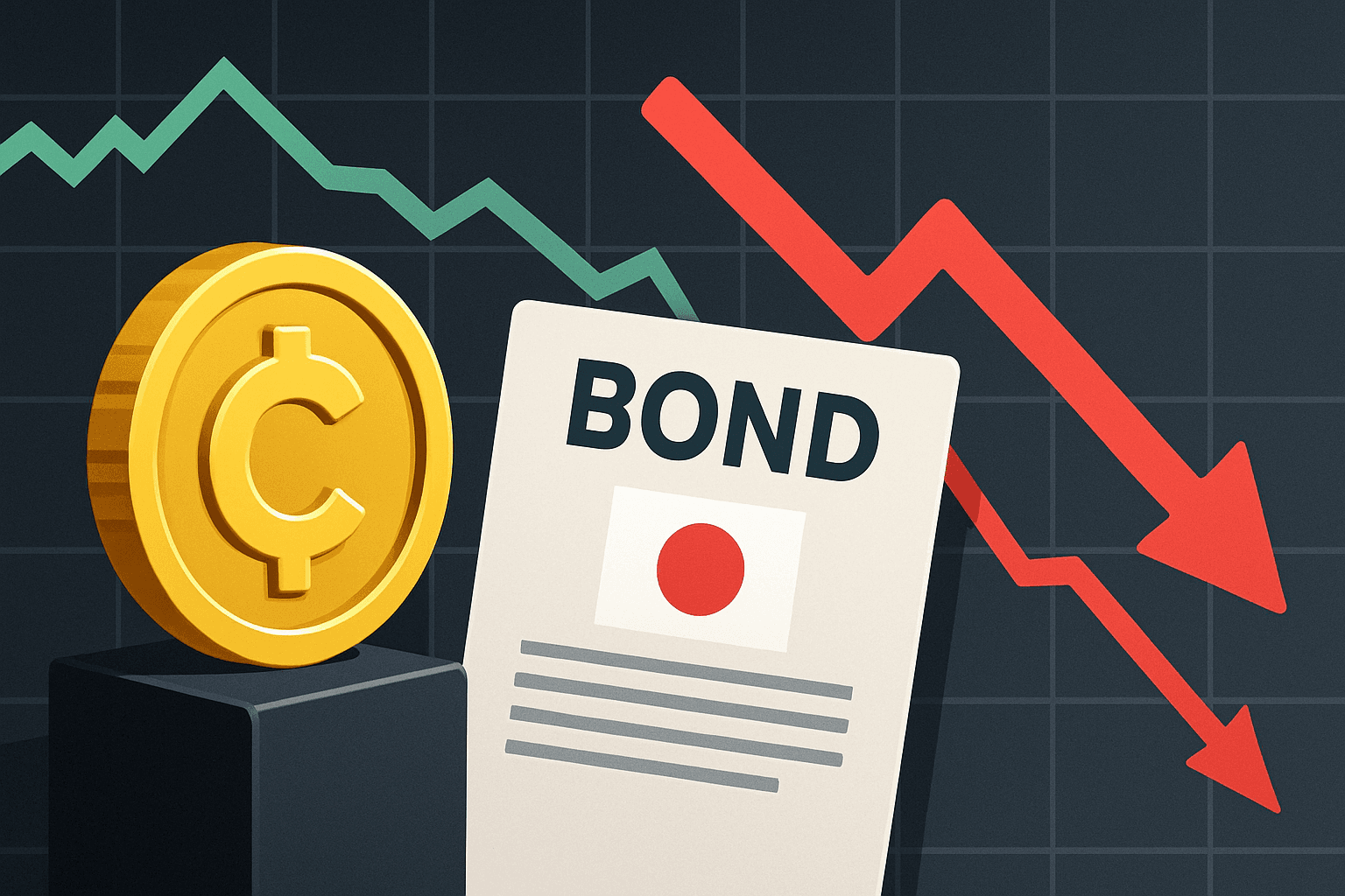 Japan 10-year bond yield drops 16 basis points to 2.71%