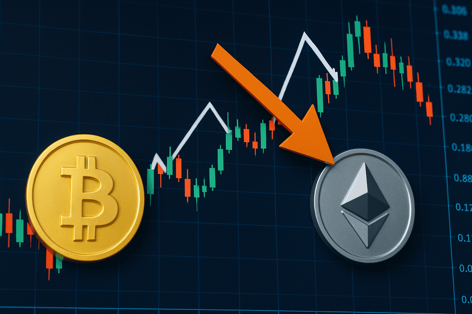 ETH/BTC ratio rebounds to 0.02855 as whale places $54 million short