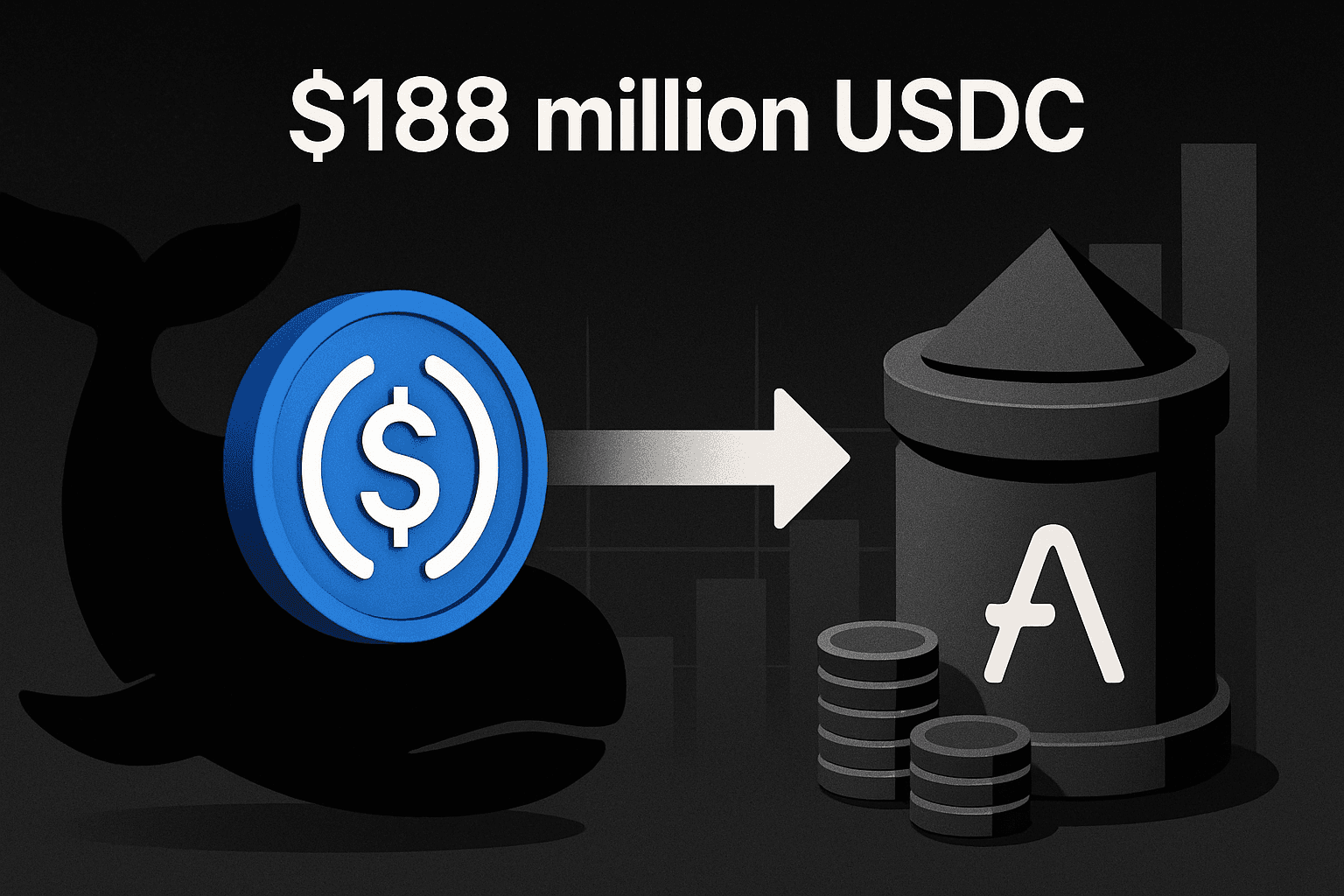 $188 million USDC moved from Unknown Whale 1 to Aave