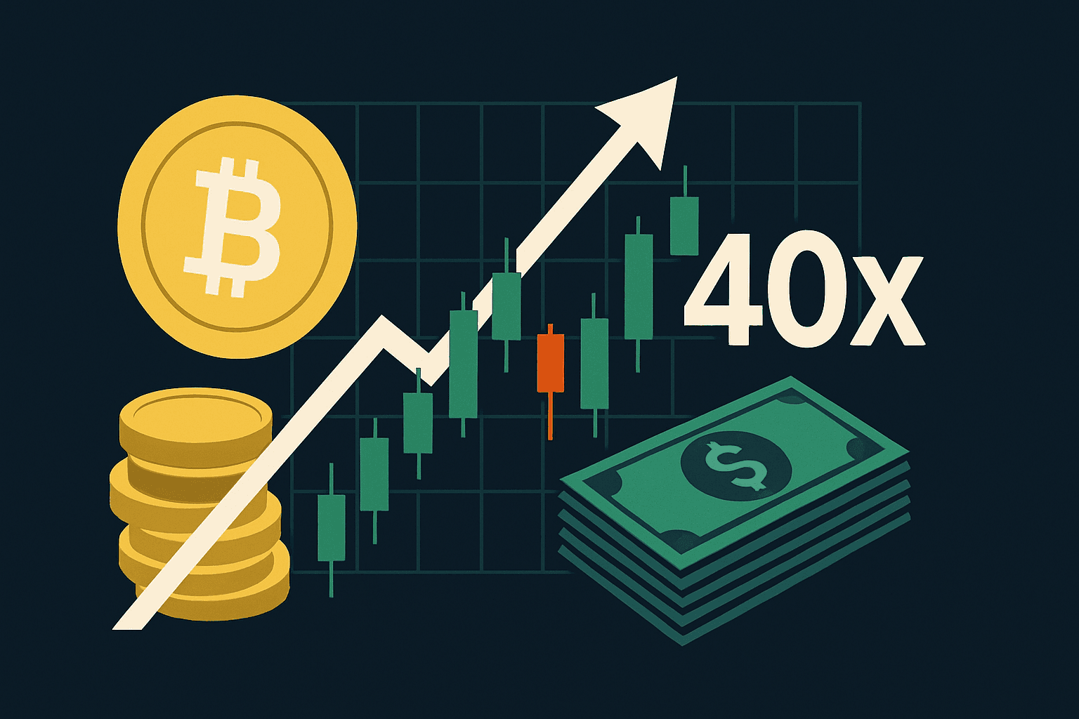 損失を抱えたトレーダー、84 BTCのロングを543万ドルで40倍レバレッジ開設