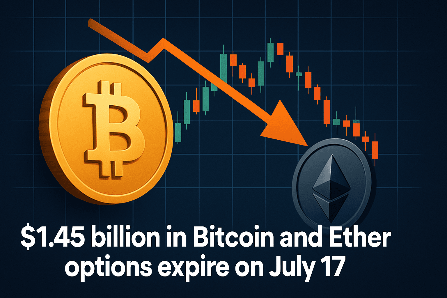 7月17日にビットコインとイーサのオプション14億5000万ドルが満期