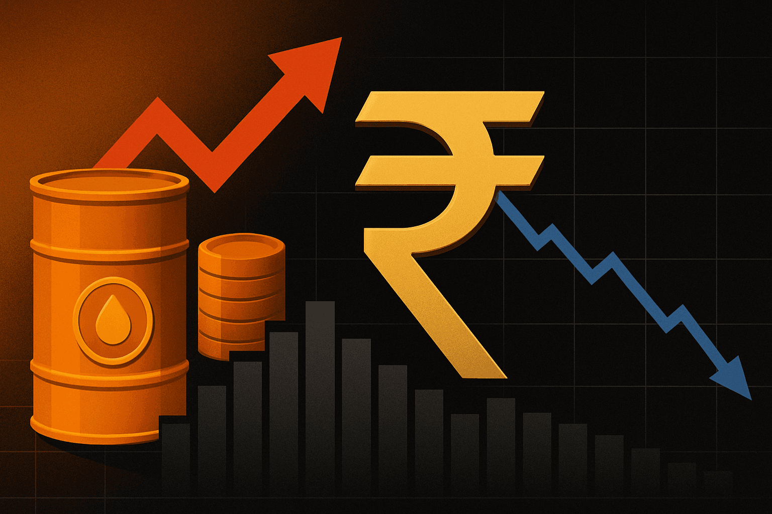 Indian rupee and stocks face pressure as oil surges on Iran tensions