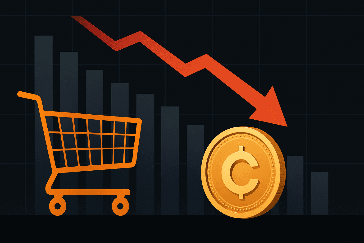 Grocery sales decline as shoppers buy fewer items despite higher prices