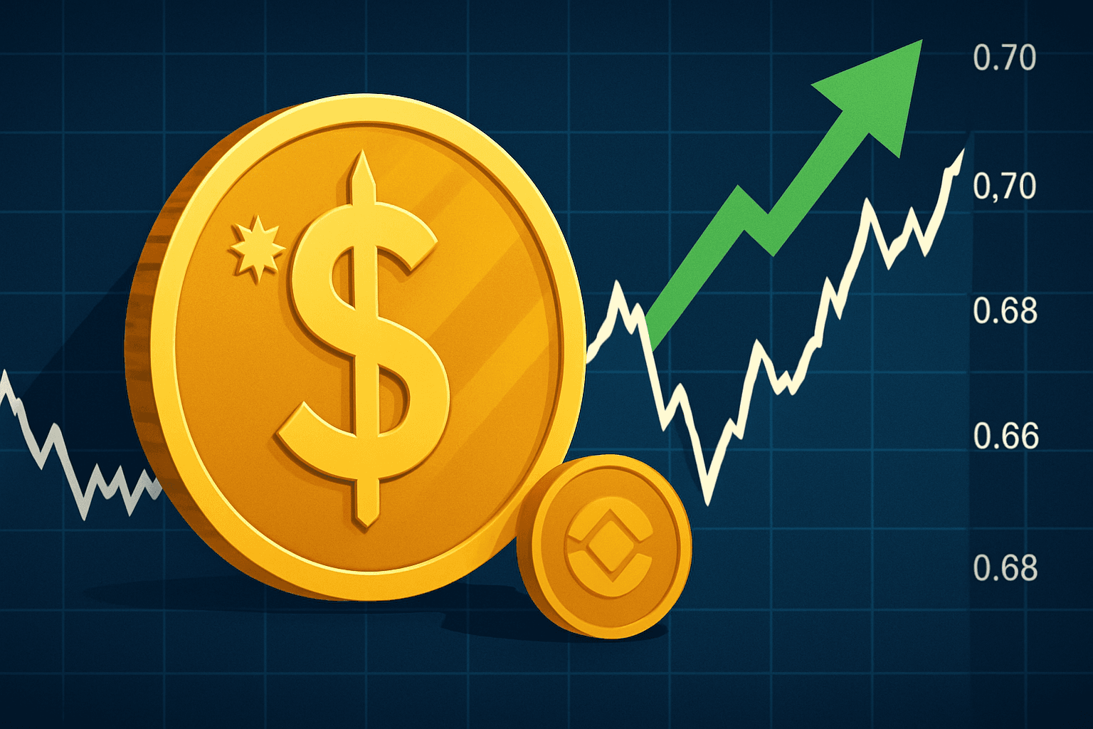 Australian dollar rises above $0.70 as US dollar weakens