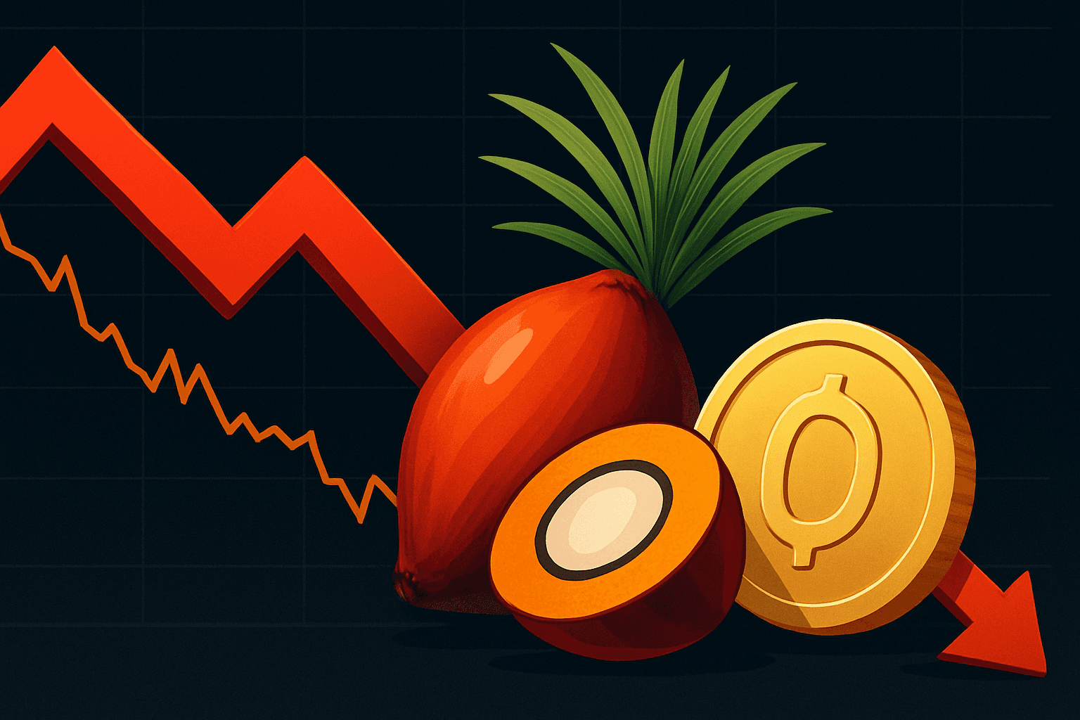 Malaysian palm oil futures hover below MYR 4,700 as weak rival oils, inventory concerns weigh