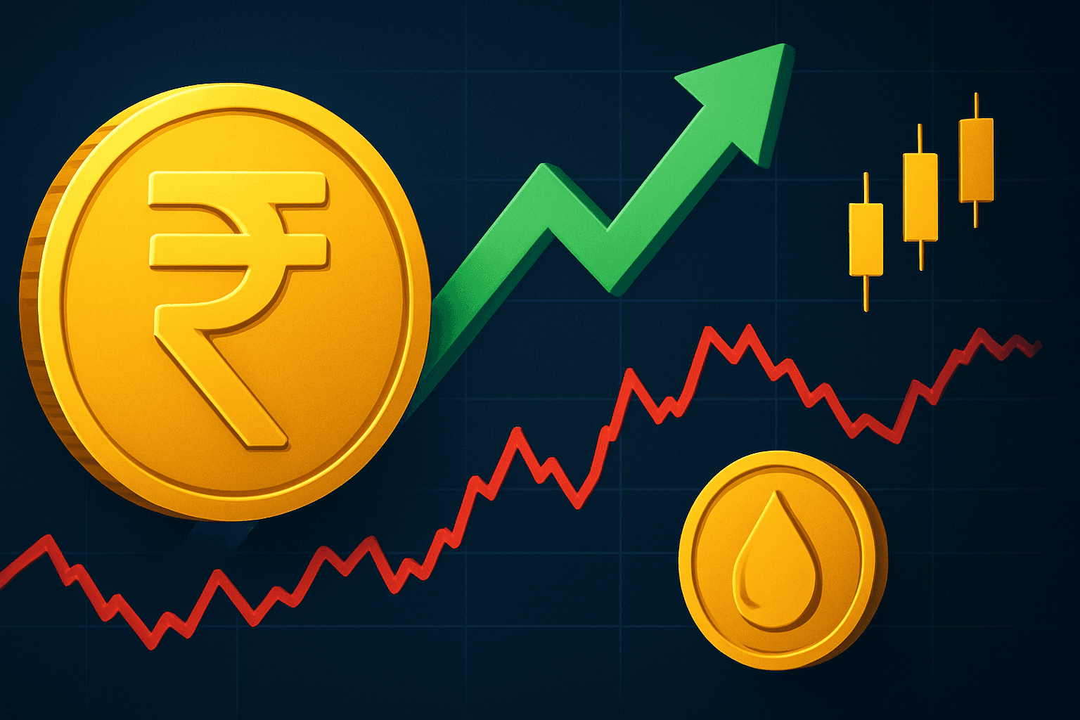 Rupee hits four-week high near 95 per dollar as oil slump lifts sentiment