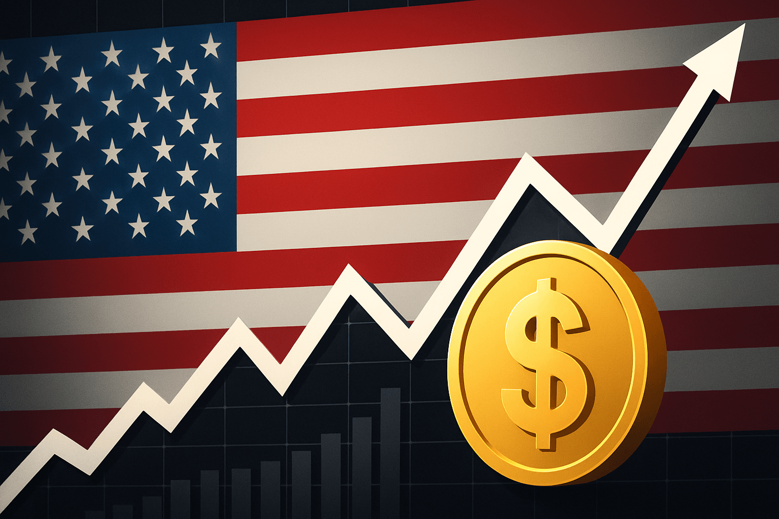 Trump says stock market is setting records as investors see America "winning"