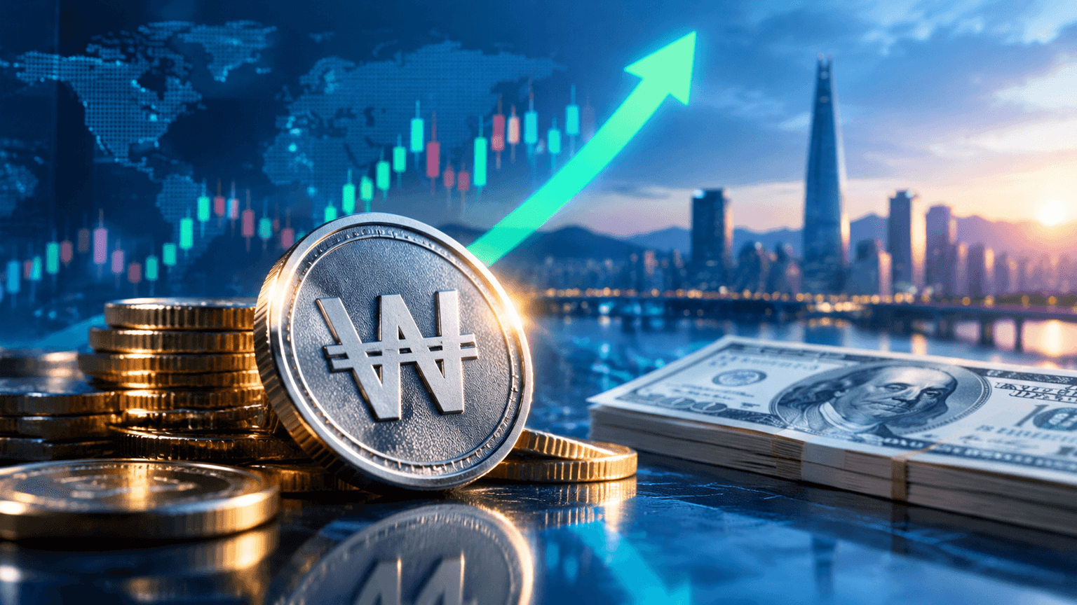 Won hits 23-month high as dollar-selling pressure tests exporters and officials