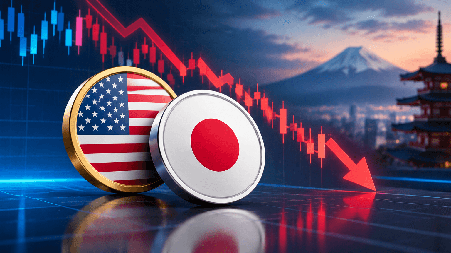 USDJPY falls 0.5% to 155.395, according to Gate data