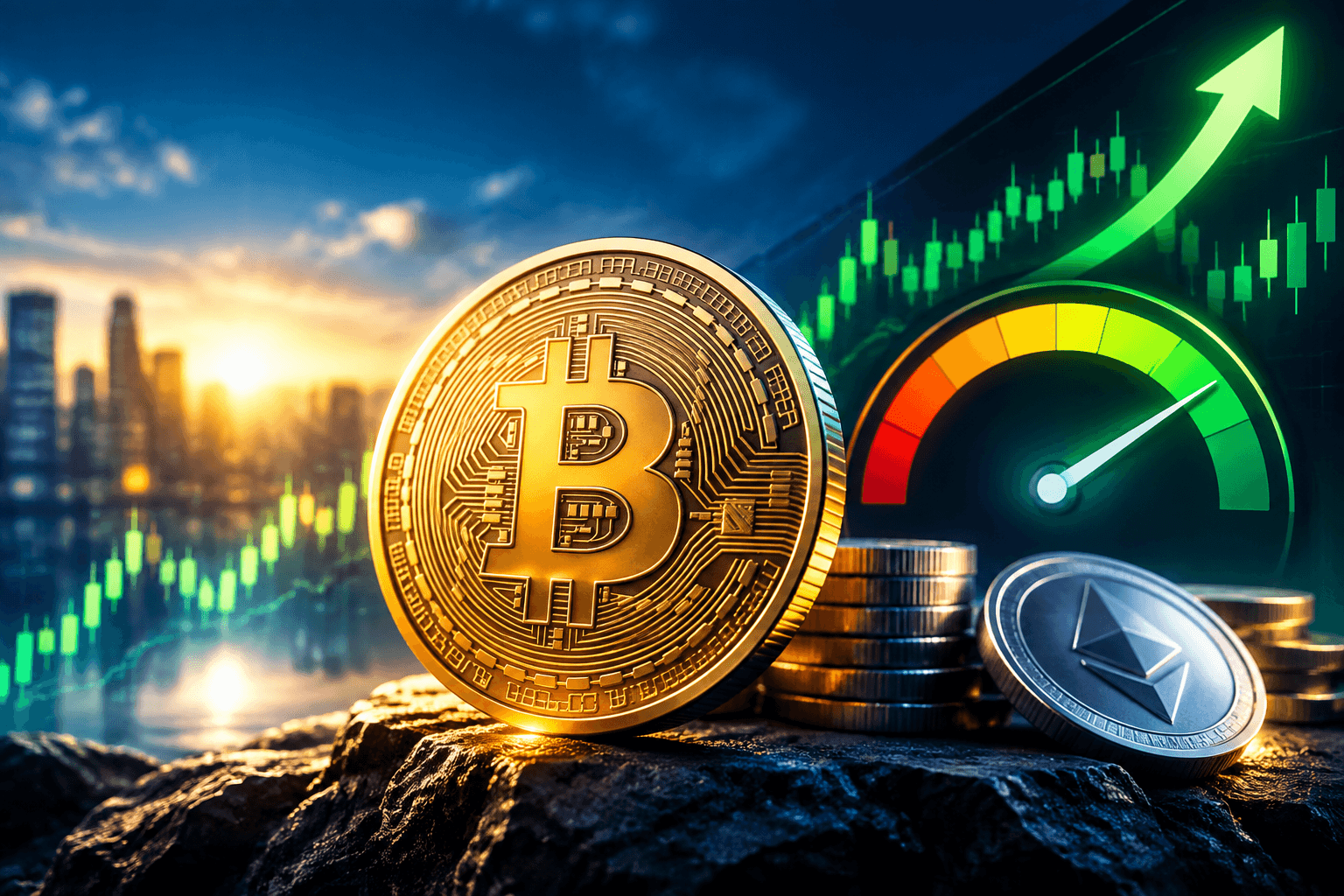 Bitcoin leads renewed crypto-market recovery as fear gauge enters greed territory
