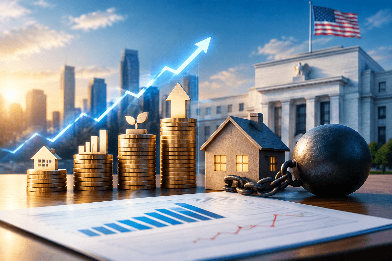 Federal Reserve survey shows household wealth rose as debt-payment stress intensified