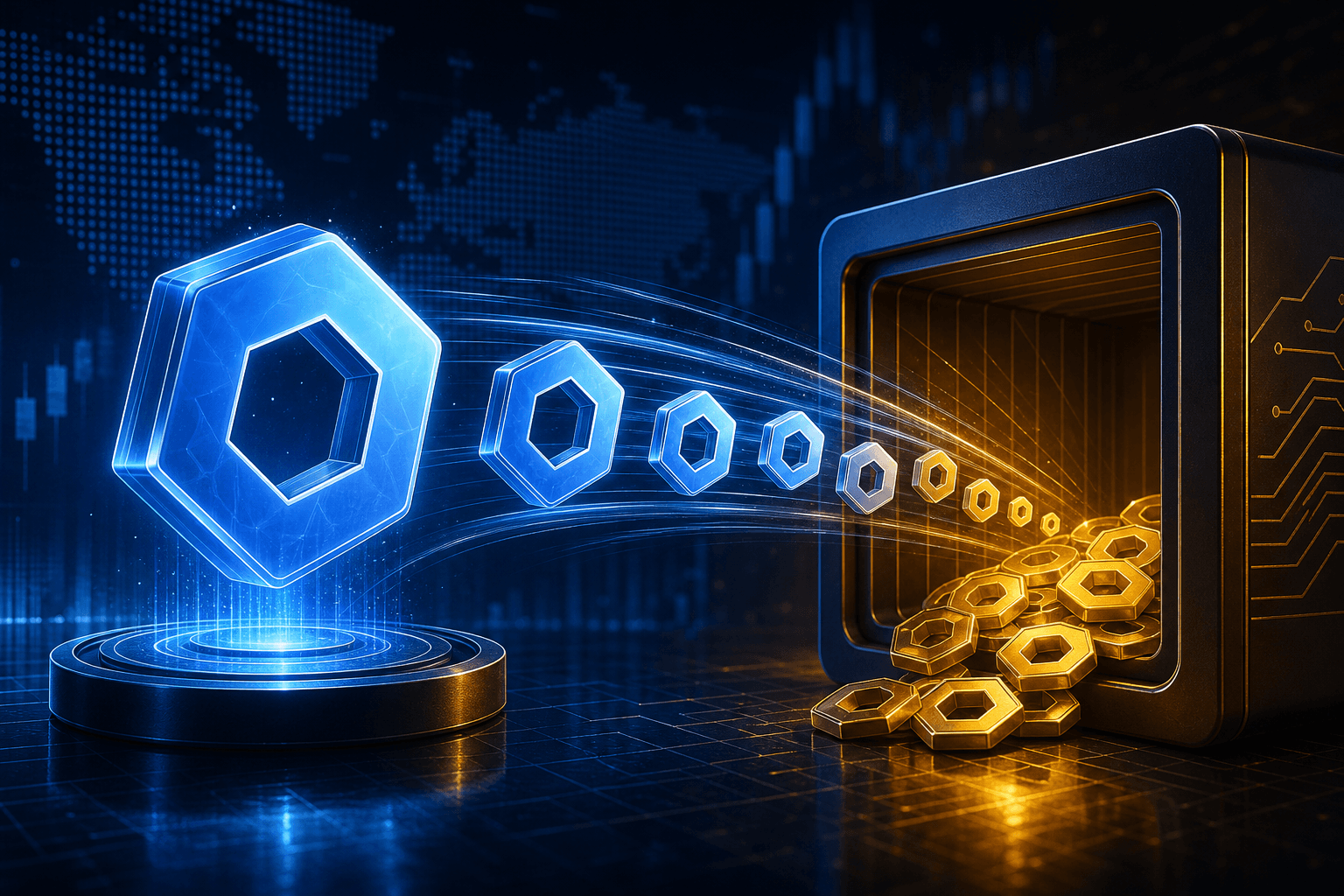 Chainlink wallets transfer 14.125 million LINK worth $180 million to Binance