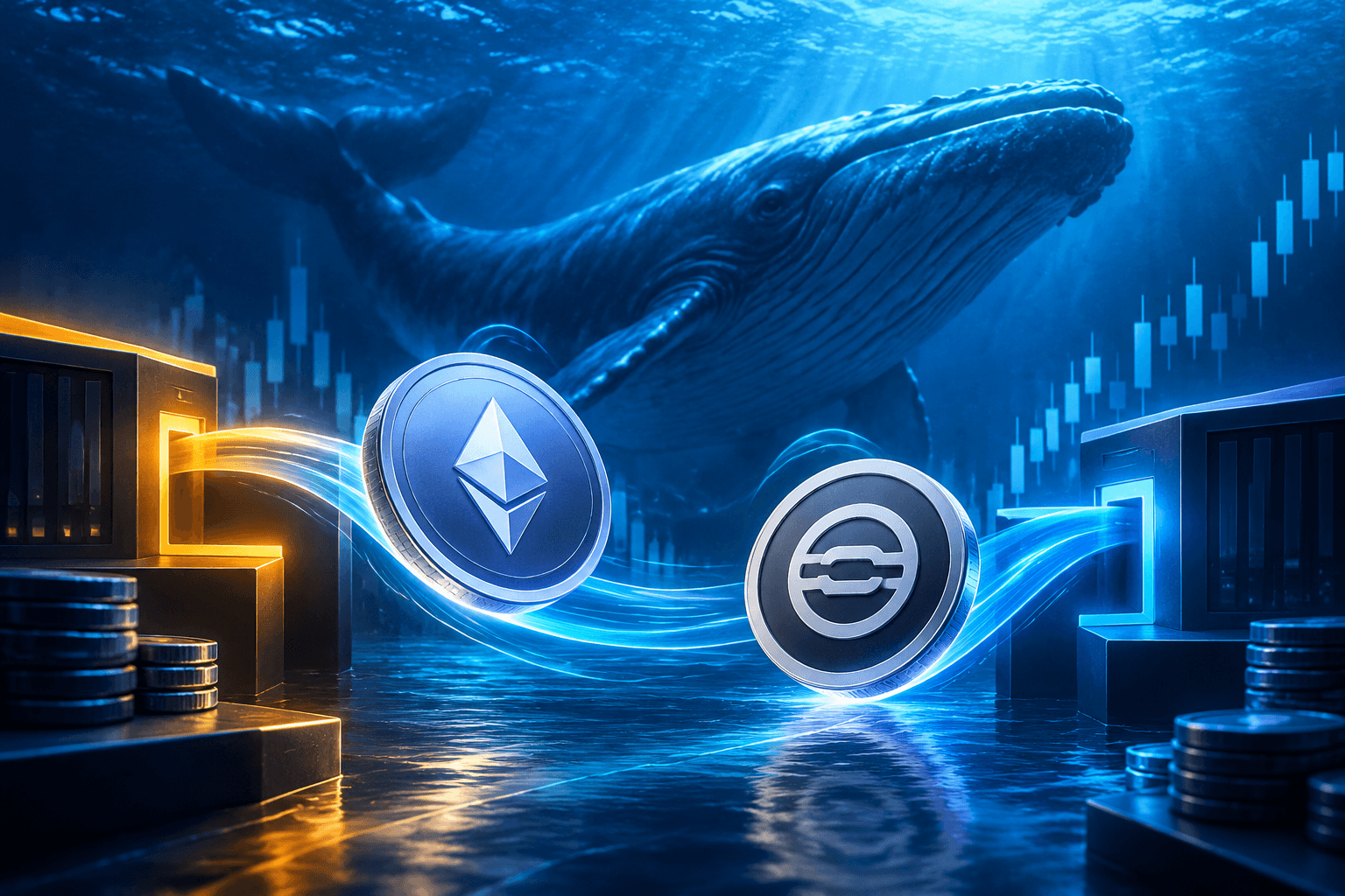 Whale-linked wallets withdraw 5,965 ETH from Binance and 440,249 WLD from Bybit