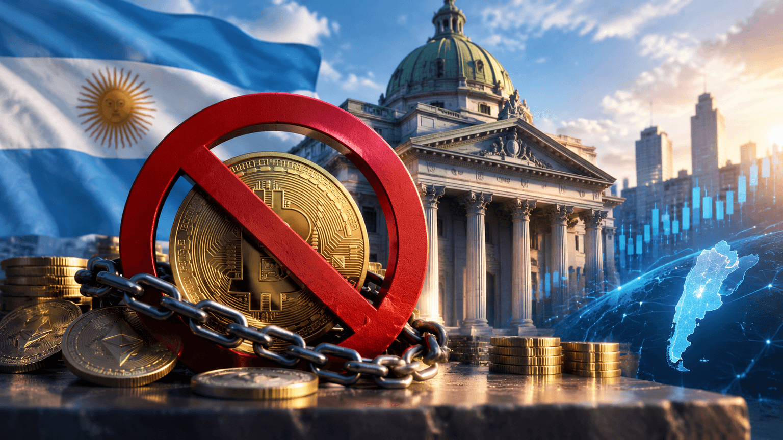 Argentina central bank keeps crypto banking ban, rules out near-term integration