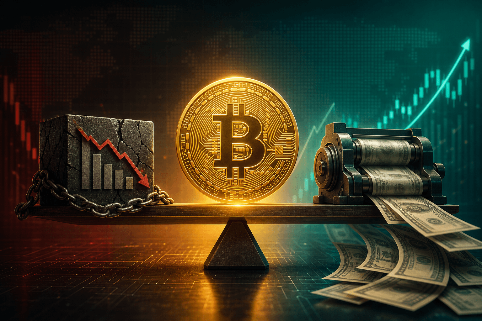 Eric Balchunas says Bitcoin wins under unrealized-gains taxes or continued money printing