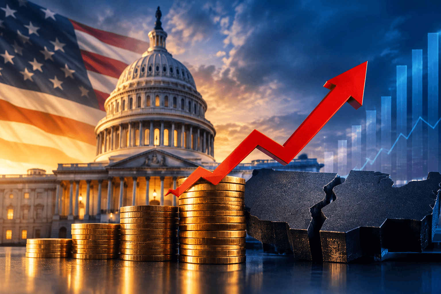 U.S. budget deficit reaches $1.992 trillion in fiscal 2026