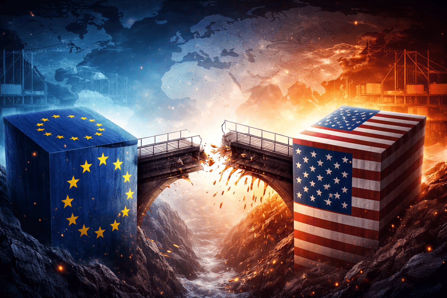 European Union to Halt Trade Deal with US Amid Trump Tariff Threats