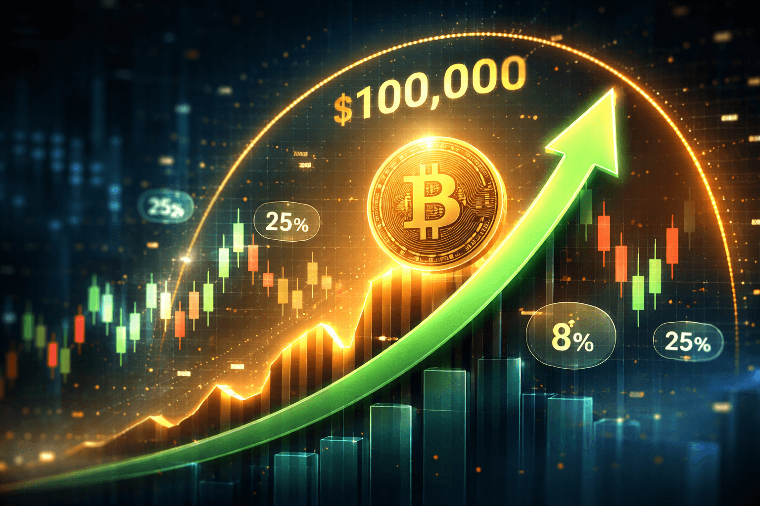 Polymarket Data Shows 25% Odds of Bitcoin Hitting $100,000 in January