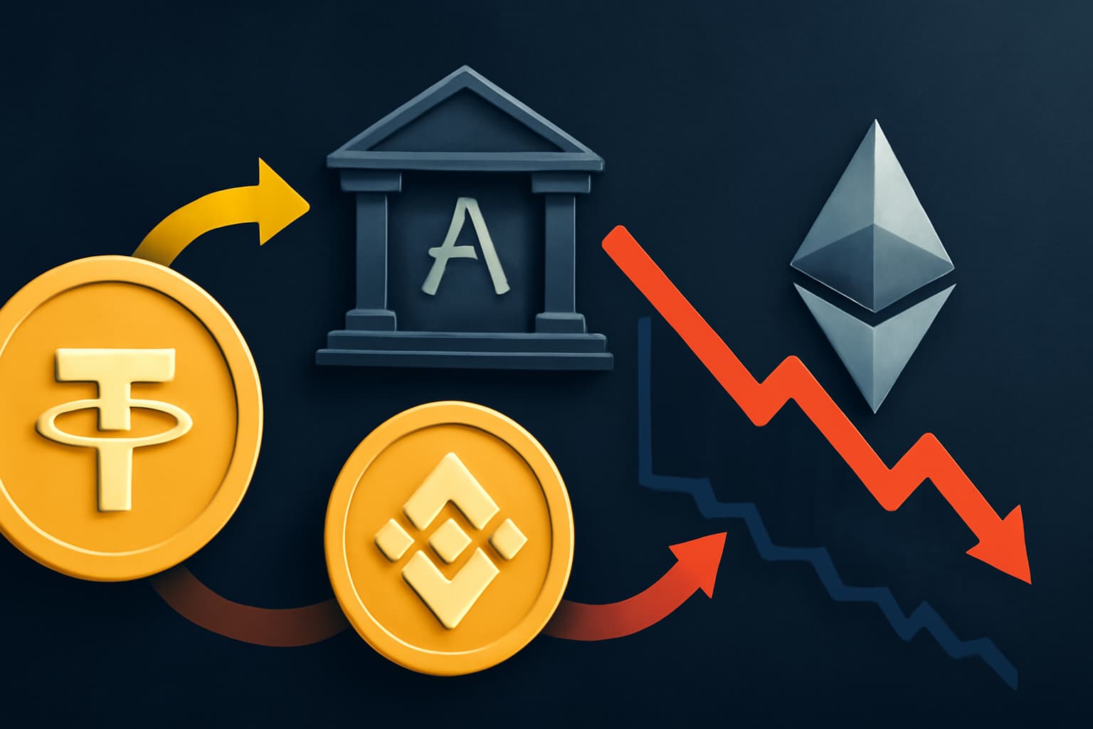 ETHが重要価格ラインを割り込み、Trend Researchがアーベからバイナンスへ3,000万USDTを送金
