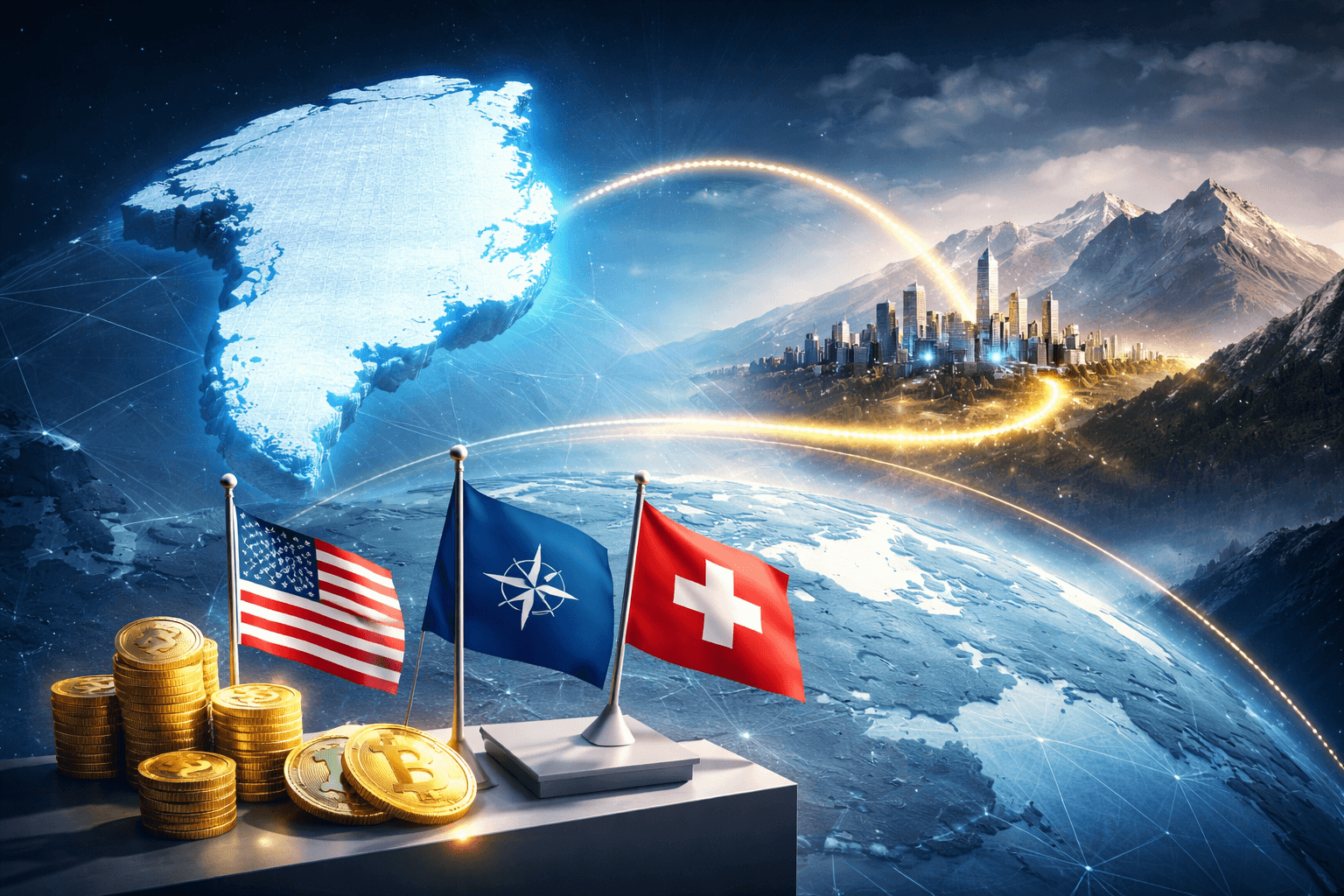 President Trump Discusses Greenland With NATO Chief, Plans Swiss Meeting