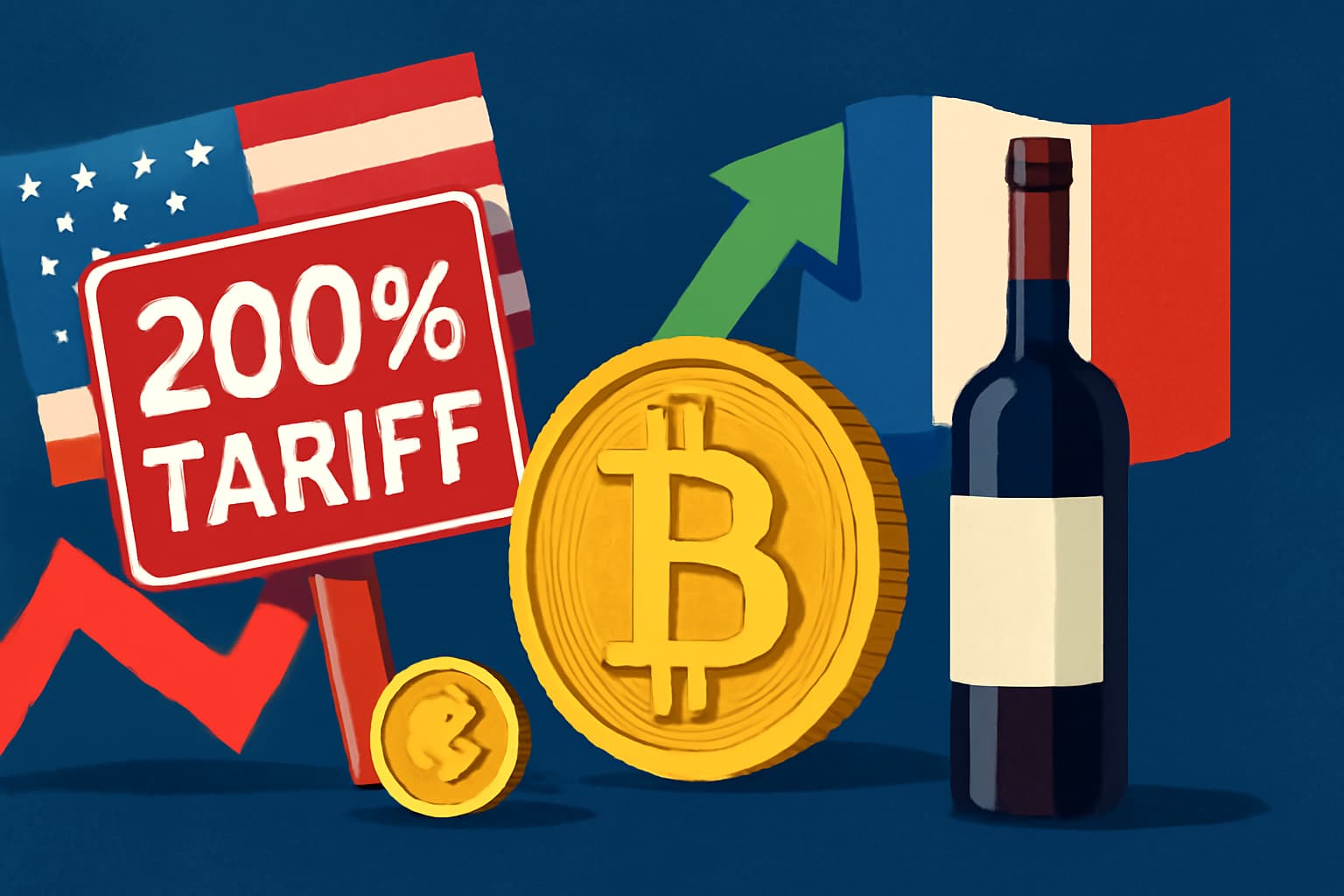 President Trump Warns of 200% Tariffs on French Goods After Macron Refusal