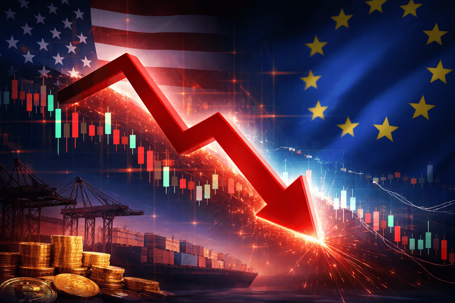 Nasdaq Composite Falls 2% as President Trump Maintains EU Tariff Stance