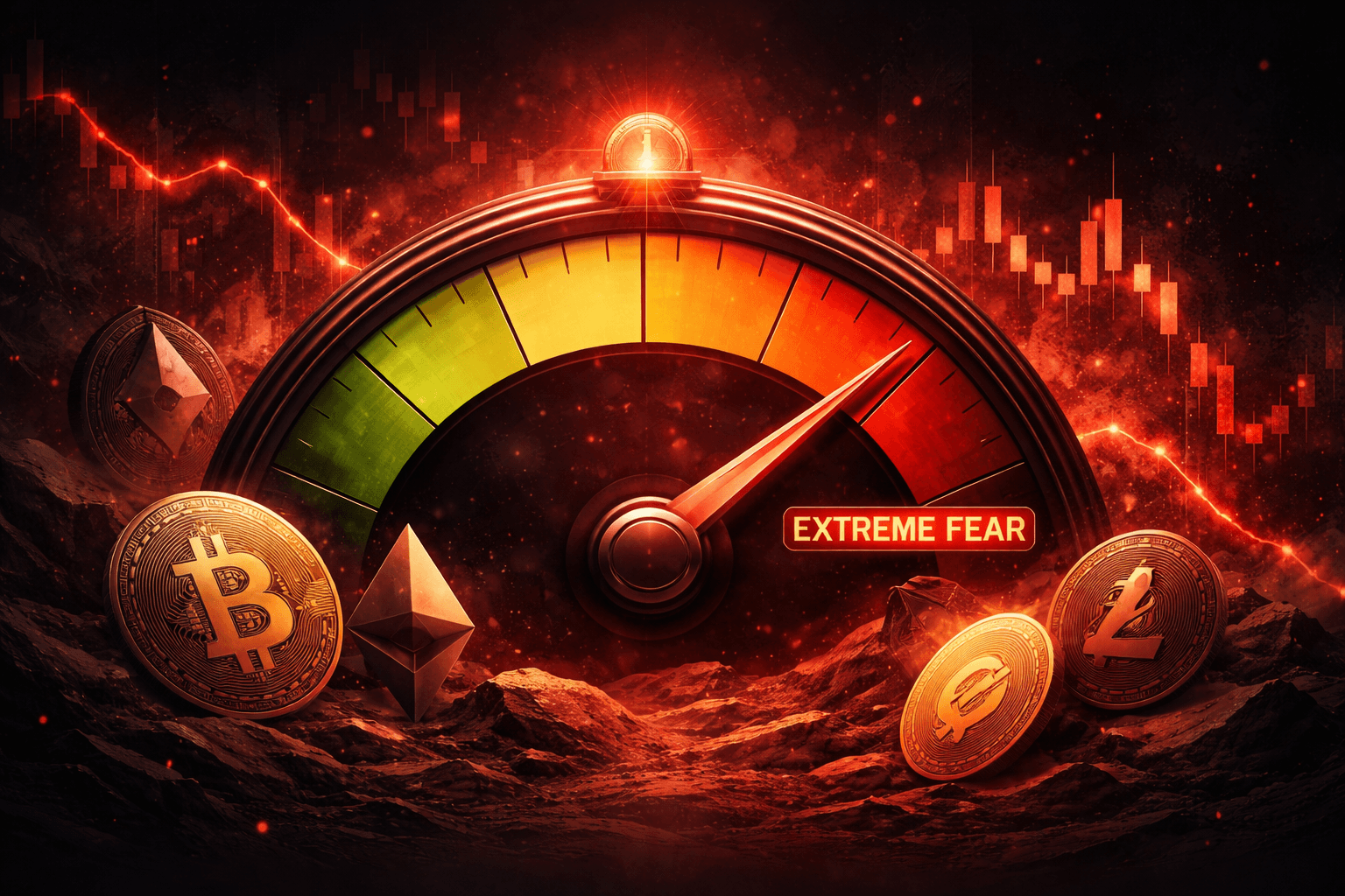 Crypto Fear and Greed Index Rises to 24, Still in Extreme Fear Zone