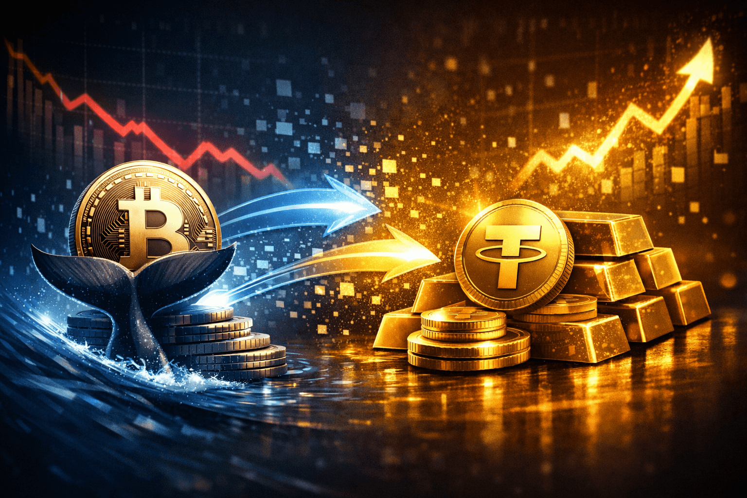 Whale Converts $2.38M in WBTC to 490 XAUT Tokens